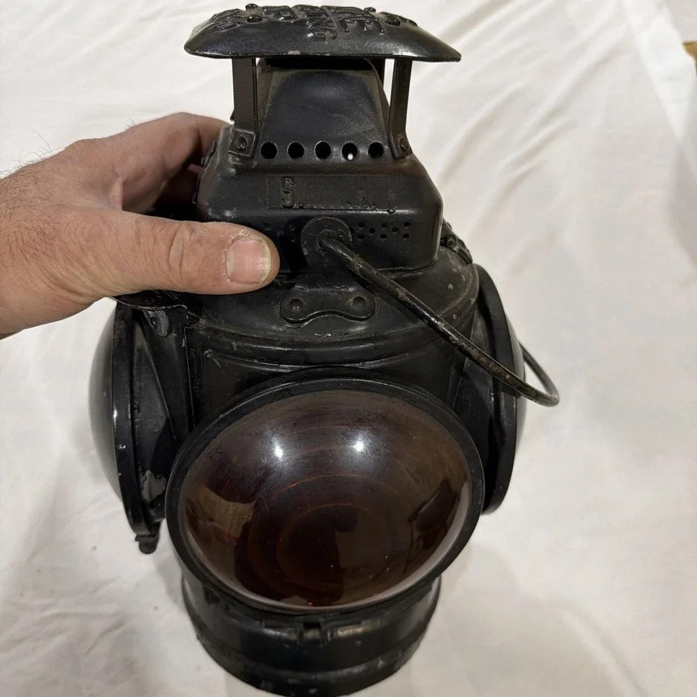 Vtg The Adlake‎ Non-Sweating Railroad Train 4 Way Lantern Chicago